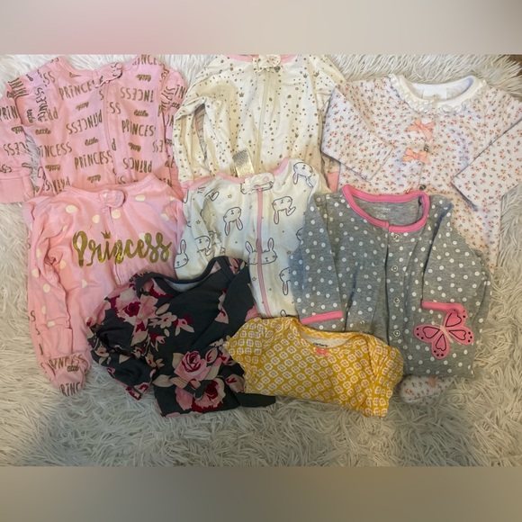 One Pieces Baby Girl 3 Months Lot Of 8 Sleeper And Onesies Poshmark